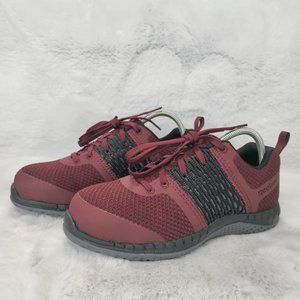 Reebok Women's Print Work ULTK Athletic Work Shoe Burgundy/Black Size 9M US